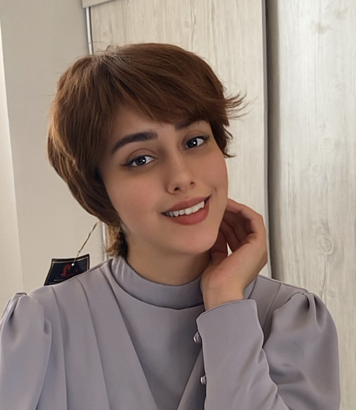 کلاه گیس کوتاه آلمانی رنگ دارچینی